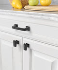 Matte Black Cabinet Hardware 10 Pack 3 Inch Hole Center Kitchen Handles For Bathroom Drawers Dresser Pulls Zinc Alloy