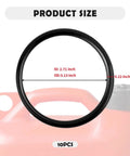 10 Piece Rubber O Ring Kit For Racing Fuel Jugs Sealing And Gasket Set, Includes 3.13 Inch Outer Diameter, product size illustration