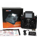 Badass Paladin Ev Rc Transmitter Boasting Hella Smooth Hall Sensor Gimbals And A Crisp 3.5 Inch Tft Touch Screen on display with box and accessories.