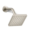 Parallel Single Function Showerhead in Vibrant Brushed Nickel, 5 inch Spray Face, 48 Nozzles, High Flow, Wall Mounted