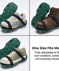 Walk And Aerate Your Yard In Minutes With Heavy Duty Lawn Aerator Shoes 26 Steel Spikes Adjustable Straps Over Various Shoes