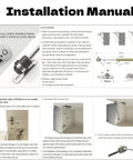 Installation manual for 4 Pack 10 Inch Cabinet Gas Struts 100N Lift Supports for Cabinets Kit With 8 Brackets And 20 Screws Included