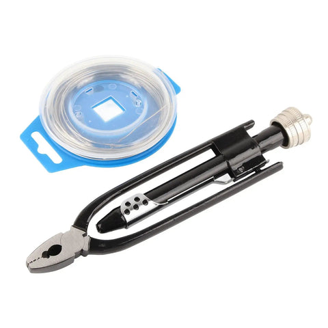 Three In One Safety Wire Pliers For Aircraft Maintenance Heavy Duty Twist Tool 8.3 Inch Length with wire spool.