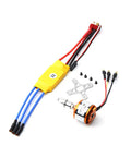 All In One Brushless Motor And 30A ESC Kit For RC Planes And Helis With T Plug And Banana Connectors 1400KV Compatible