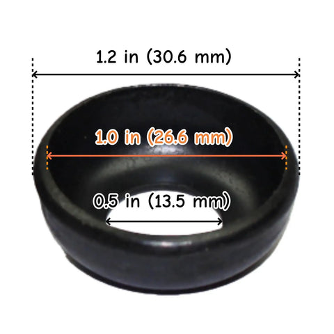 8 Piece Black Bike Rear Hub Cup Set For Road And Mountain Bikes Replacement Part With Reinforced Metal Construction