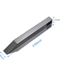 EDC Pry Bars Set For Everyday Carry, Heavy Duty Stainless Steel Keychain Multitool With dimensions, gray, single bar image