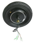 14 Inch 36 Volt 500 Watt Brushless Hub Motor Wheel With Integrated Drum Brake For Electric Scooter And Electric Bike Conversion underside view