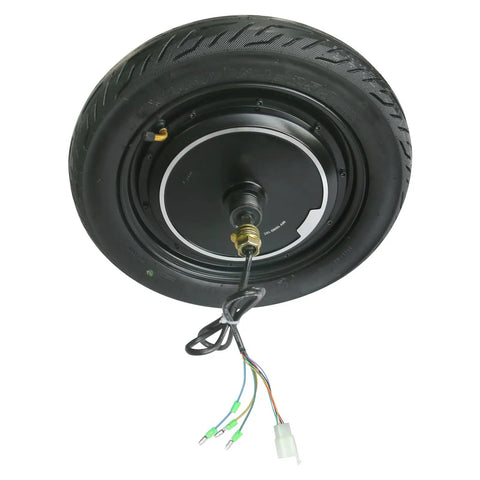 14 Inch 36 Volt 500 Watt Brushless Hub Motor Wheel With Integrated Drum Brake For Electric Scooter And Electric Bike Conversion underside view