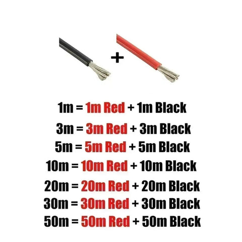 Badass 3 Awg Silicone Power Cable Heavy Duty Stranded Tinned Copper Wire Heat Resistant Red And Black Flexible Gauge Lead with length options