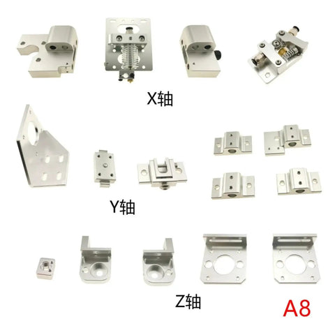 Beefy 2020 And 40 Millimeter Aluminum Profile Frame Kit With Slick Anodized Finish Crisp Cnc Prethreaded Holes for X, Y, Z axles parts