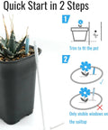 Soil Moisture Meter For Succulents And General Plants Indoor Outdoor Garden Tool No Guesswork Beginner Friendly Easy To Read Visual Gauge From Blue To White Cuttable Length Fits Pots Up To 2 Feet Bonsai Gardening And Farm, trimmed for pot