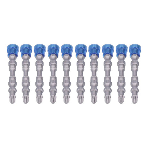 Premium Electric Double Head Screwdriver Bits Set With Cool Magnetic Collar Design For Power Drills, Hand Tools and Quick Charge Cordless Drivers Featuring Stable Structure And Wear Resistant Build For Any DIY Or Pro Job, 10 bits