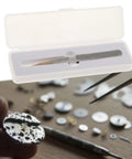 Boxwood Tip Tweezers For Watch Repair, Lightweight High End Precision Tweezers With Insulated Point For Delicate Parts Packaging Box
