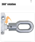 Manual Worm Gear Crank Replacement For 360 Degree Rotating Sunshade Awning Easy Hand Crank Mechanism close-up view