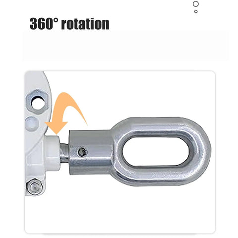 Manual Worm Gear Crank Replacement For 360 Degree Rotating Sunshade Awning Easy Hand Crank Mechanism close-up view