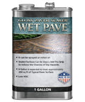 Slick Wet Shine Paver Sealer For Driveway Patio Waterproof Masonry Protector For Concrete Brick Stone One Gallon glossy paver sealer in metal can.