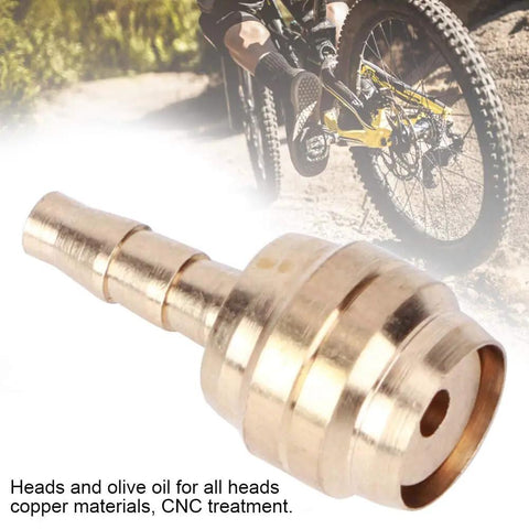 Copper olive connector from 10 Piece Copper Alloy CNC Machined Bike Hydraulic Brake Hose Kit With Olive Connectors For Magura Barb