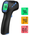 No Touch Forehead Thermometer For Adults And Kids, Ultra Fast 1 Second Read Infrared Thermometer With Accurate Fever Detection, Safe No Cross Contamination, Easy One Button Use With Backlit Display, black handheld
