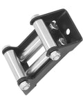 4 Way Winch Roller Fairlead Heavy Duty Cable Guide 4500Lb Rated For Trucks Trailers ATVs UTVs Boats Off Road Recovery With Smooth Cable Feed And Durable Steel Rollers, black steel
