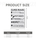Volcano Structure Geography Poster For Classroom And Home, 12x16 inch canvas size details for educational decor placement.