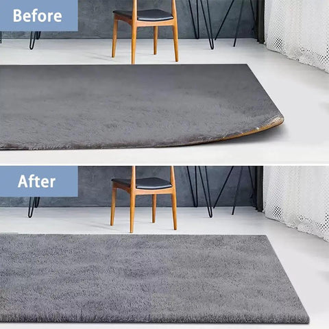 Non Slip Rug Pads For Hardwood Floors And Tile Reusable Carpet Tape That Keeps Rugs Flat And In Place Prevents Curling Thin