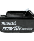 18V LXT Lithium-Ion 5.0Ah Battery With Built-In LED Charge Indicator, Delivers Up To 65 Percent More Run Time Per Charge, Recharges In About 45 Minutes, Compatible With Star Protection Tools, side view