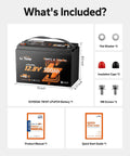 What's included with Trolling Motor LiFePO4 Battery 12V 100Ah With Bluetooth Monitoring 100A BMS