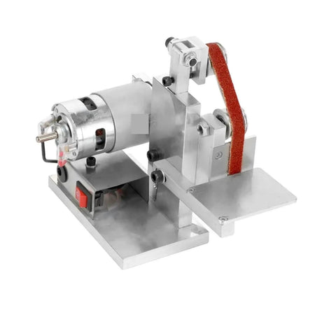 Ultimate Mini Electric Belt Sander And Multifunctional Desktop Grinder For Diy Polishing Sand Milling Cutting Edge Sharpener.