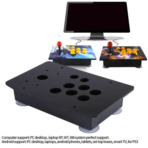 Dope Acrylic Panel And Case DIY Kit For Arcade Joystick And Game Cabinet Replacement Set Compatible With PC And Android Devices