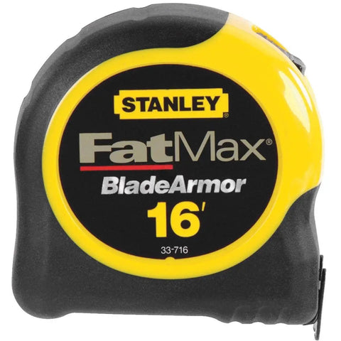 16 Ft Tape Measure With BladeArmor Coating, Made In USA, front view with branding on body