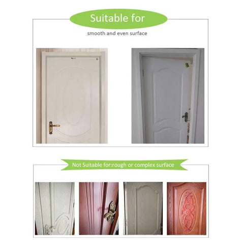 Image showing doors suitable for the 3D Classic Old Wood Door Decal Kit Peel And Stick Wall Mural Cover Removable Self Adhesive Wallpaper.