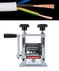 Adjustable Electric Wire Stripping Machine Portable Cable Stripper Tool With V-Groove Rollers and automatic ejection feature.