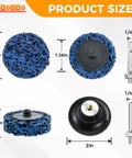 Pro Grade 33 Piece Diamond Sanding Discs Kit 2 Inch Quick Change Strips With 1/4 Inch Shank Holder dimensions and components
