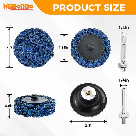 Pro Grade 33 Piece Diamond Sanding Discs Kit 2 Inch Quick Change Strips With 1/4 Inch Shank Holder dimensions and components