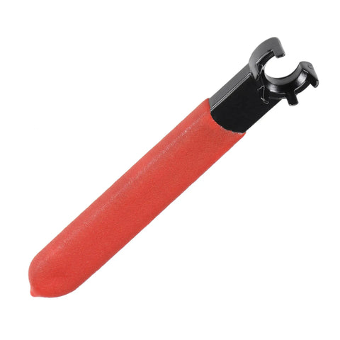 Collet Chuck Wrench Set For Milling Machines And Lathes ER11M Two Pack With Red Non Slip Handles, single wrench on white background