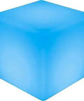 20 Inch LED Light Cube For Party And Home Decor With Remote Color Changing RGB Glow Waterproof Rechargeable Adjustable Mood Lamp For Indoor Outdoor Use To Elevate The Vibe glowing blue