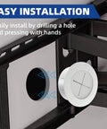 In Wall TV Cable Management Kit For Wall Mounts White Finish with hole saw attachment for easy installation demonstration