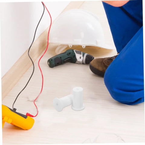 Premium Silicone Antenna Protectors And Wall Hole Plugs For Seamless Drywall Cable Routing, white grommets on floor