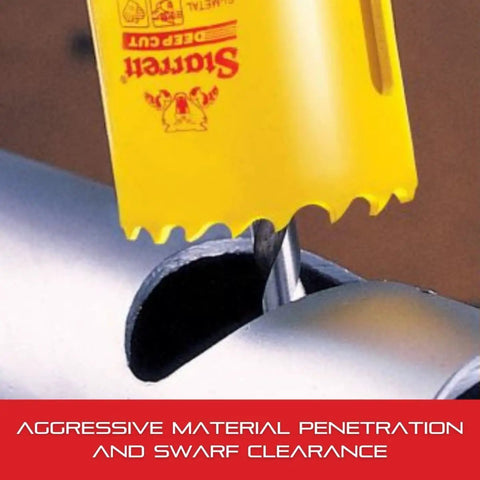 Bi-Metal Deep Cut Hole Saw With Arbor for beastly fast cuts in metal, steel, wood, teeth cutting metal pipe