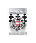 Genuine 1 Inch Phillips Hardware Set For Skateboard Trucks In Black And Silver Alloy Steel With Cross Drive Durable Mounting Kit