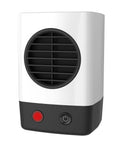 Your Own Mini Personal Ceramic Space Heater For Home And Office, 400W Quick Heat, Energy Efficient, Overheat Protection, Compact 6.2 Inch White Desk Heater