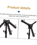 Adjustable Alloy Practice Drum Rack With 12 Inch Foldable Black Stand Totally Portable Tight Setup for Beginners, showing multi-angle adjustment features.