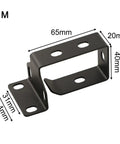 Corral Your Cable Chaos With This Beefy Steel Cable Management Basket Rack Mount Tray For Under Desk Server Cabinets Black 1 Pack showing black metal bracket with dimensions.
