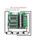 Heavy Duty 4 Pack 14.8V 4S 30A Bms Protection Board For 18650 Li Ion Cells wiring diagram showing connections and configuration.
