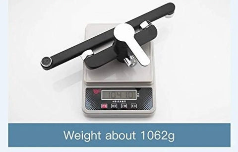 MXJCKSOQ Kitchen taps 1 Set 340mm Outlet Pipe Bath Shower Faucet on a scale showing weight 1062g, black spray painting.