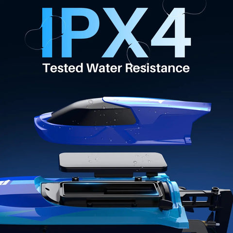 Brushless RC Boat For Adults And Teens 35 KPH Crazy Fast High Speed Remote Control Boat hull design with IPX4 water resistance