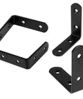 30 Pack Tough As Nails L Brackets Corner Braces For Wood 2.5 Inch Matte Black Cast Iron right angle corner braces in matte black