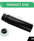 Image of a Big Six Spline Lug Nut Socket for Wheel Lock Removal, showing product size with 3.5-inch length and diameter details.