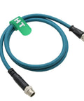 M12 8 Pin X Coded Ethernet Extension Cable Adapter For Vision Sensors And Barcode Readers Male To 8 Pole Female 2M Length