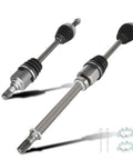 Nissan Front CV Axle Shaft Assembly Two Piece Set For Altima 07 To 12 With Automatic CVT Transmission 2013 Altima Coupe And Rogue FWD Models 08 To 13 And 14 To 15 Rogue Select Direct Fit Replacement two front CV axles with hardware